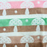 Manta para bebé Boucle Home 100 % algodón de 6 capas, doble cara con estampado de hongos, 89 x 100 cm