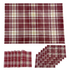 Red Plaid Placemat (Set of 6)