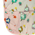 Pink Baby Bib with Unicorn and Hearts Print