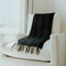 Black and White Throw Blankets 60" X 68" +3.5" Tassels