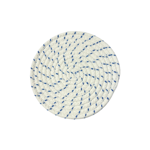 Blue and White Hot Pads 7" Round