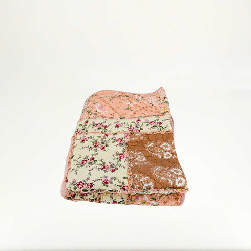 Pink Floral Quilt set 3-Piece (Twin & Full) | Cotton Polyester Blend
