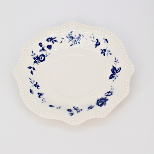 Tea Cup with Saucer | Vintage Blue Flowers Design