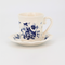 Tea Cup with Saucer | Vintage Blue Flowers Design