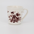 Tea Cup Set With Coaster | Vintage Brown Floral Design