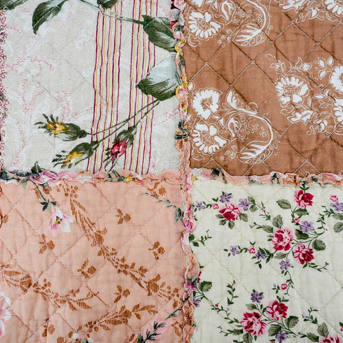Pink Floral Quilt set 3-Piece (Twin & Full) | Cotton Polyester Blend