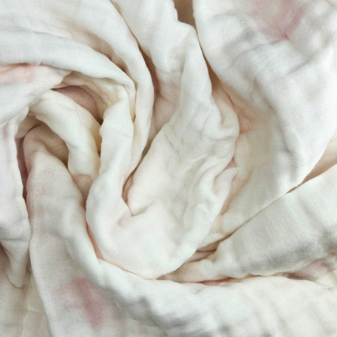 Manta para bebé con estampado de fresas | 100 % algodón | 6 capas | 109 x 109 cm | Suave y transpirable