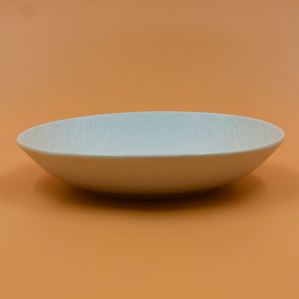 White Textured Deep Plate