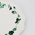 Tea Cup with Saucer | Vintage Green Flowers Design