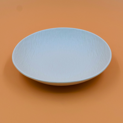 White Textured Deep Plate