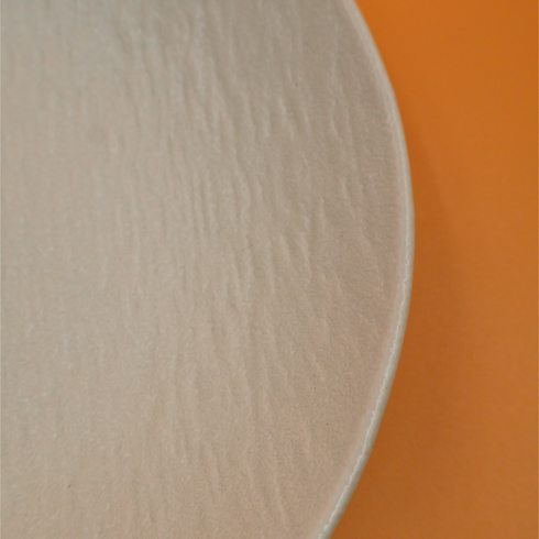 White Textured Deep Plate