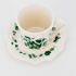 Tea Cup with Saucer | Vintage Green Flowers Design