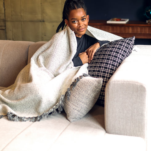 Boucle Home Designed Big Plaid  Pillow - 24" x 24"