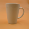 Straight White Ceramic Cup