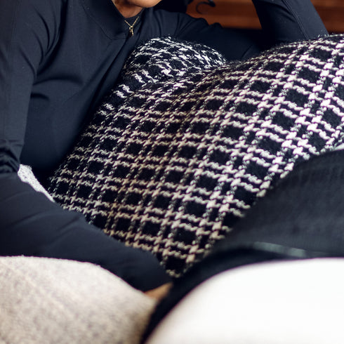 Boucle Home Designed Big Plaid  Pillow - 24" x 24"