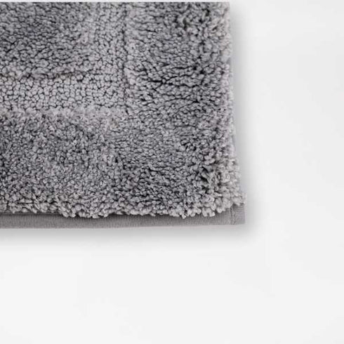 Grey Compact Chenille Bathroom Mat | 19.7"x31.5"