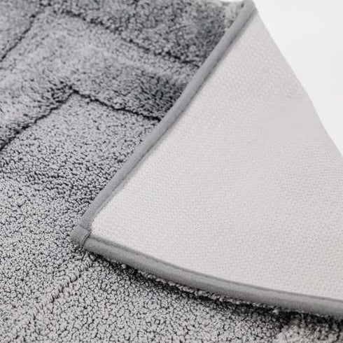 Grey Compact Chenille Bathroom Mat | 19.7"x31.5"