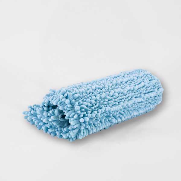 Colored Light Blue Chenille Bathroom Mat | 19.7"x31.5"