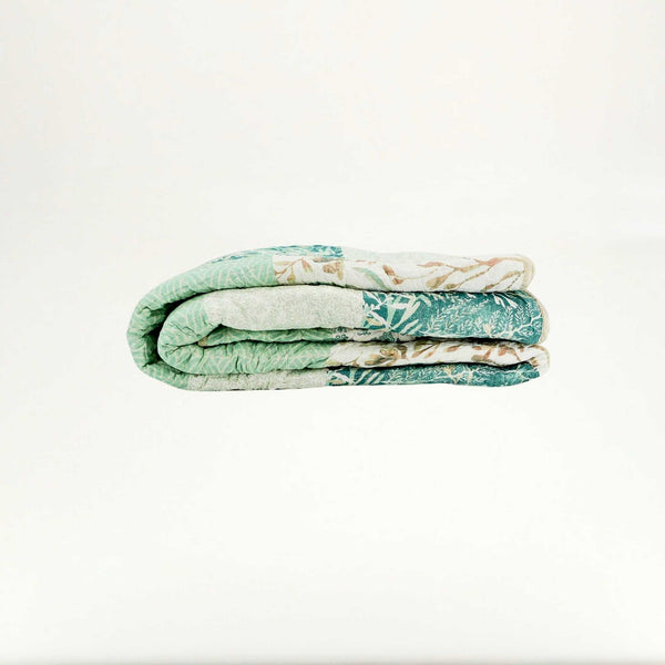 Green Quilt (King & Queen) | Cotton Polyester Blend