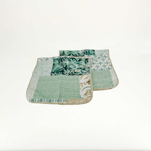 Green Quilt (King & Queen) | Cotton Polyester Blend