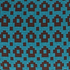 Blue and Brown Geometric Shape Throw Pillow