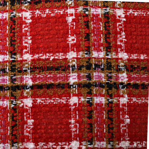 Christmas Red Plaid Throw Pillow 22" X 22"