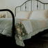 green floral quilt details