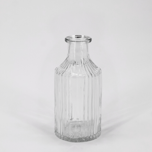 Mini Glass Vase With Strips