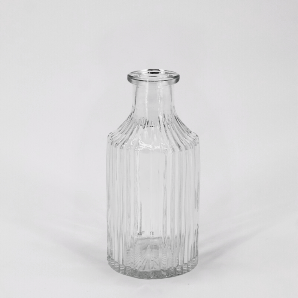 Mini Glass Vase With Strips