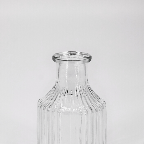 Mini Glass Vase With Strips