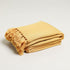 soft yellow 100% acrylic throw blanket