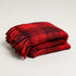 red plaid throw blankets