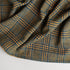 polyester plaid patterned throw blanket with hemmed tassels