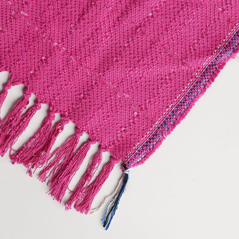 SUBTLE TWEED WITH NOVELEY EYELASH THROW BLANKET - Boucle Home