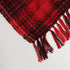 large red and black throw blanket for couch or bed