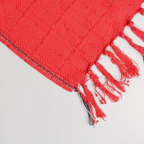 SUBTLE TWEED WITH NOVELEY EYELASH THROW BLANKET - Boucle Home