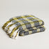 boucle homes folded yellow and black check throw blanket designer and unique