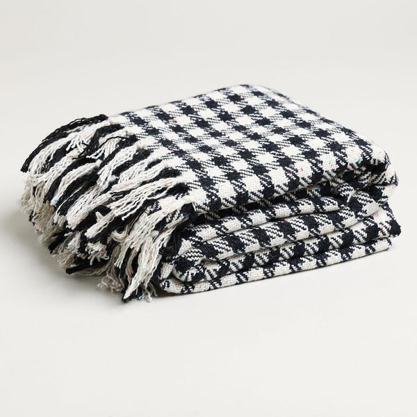 BIG PLAID THROW BLANKET - Boucle Home