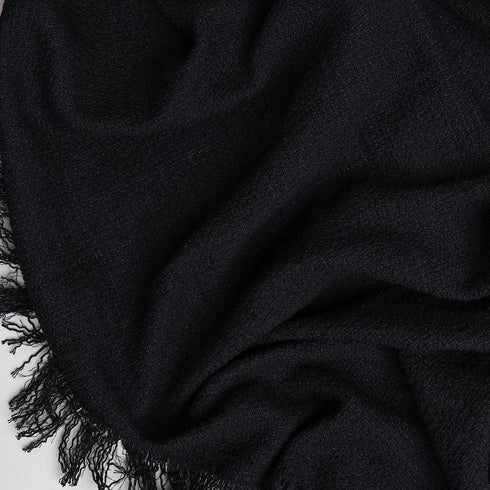 SIMPLE PLAIN STRETCH COTTON THROW BLANKET - Boucle Home