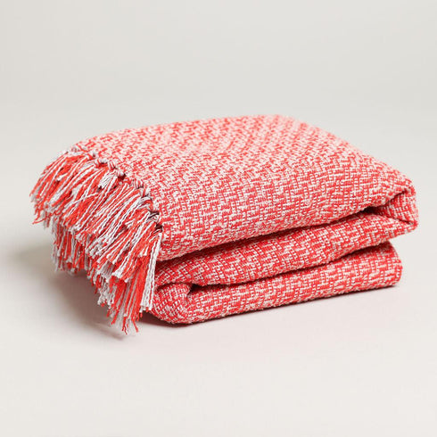RED SOFT MULTI COLOR THROW BLANKET - Boucle Home