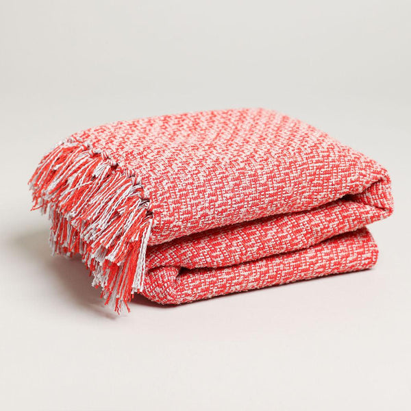 RED SOFT MULTI COLOR THROW BLANKET - Boucle Home