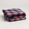 V COMPACT WOOLEN PLAID THROW BLANKET - Boucle Home