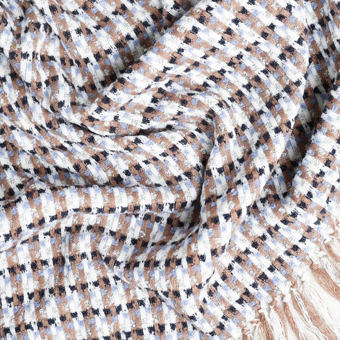 WARM MULTI COLOR PLAID THROW BLANKET - Boucle Home