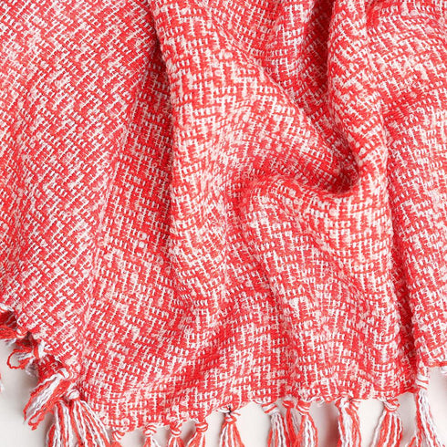 RED SOFT MULTI COLOR THROW BLANKET - Boucle Home