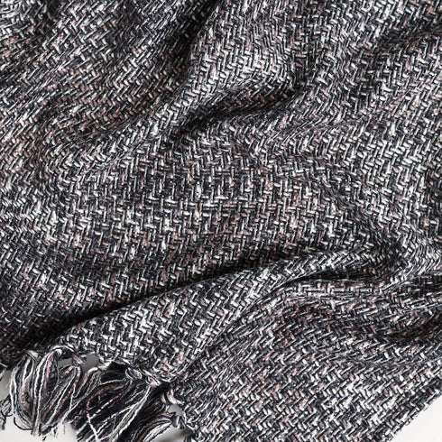 SPACED DYED MULTI COLOR TWEED THROW - Boucle Home