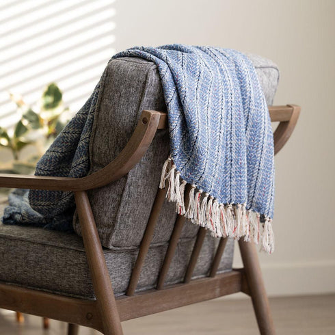 FANCY TEXTURED HBT THROW - Boucle Home