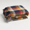 WOOLEN CHUNKY BIG PLAID TWEED THROW BLANKETS - Boucle Home
