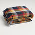 WOOLEN CHUNKY BIG PLAID TWEED THROW BLANKETS - Boucle Home
