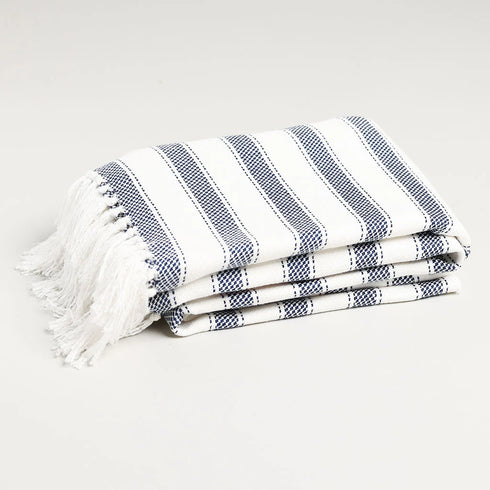 Striped Throw Blankets 47" X 67" +3.5" Tassels