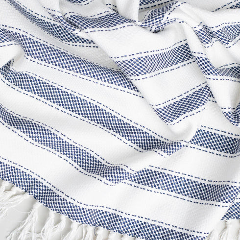 Striped Throw Blankets 47" X 67" +3.5" Tassels